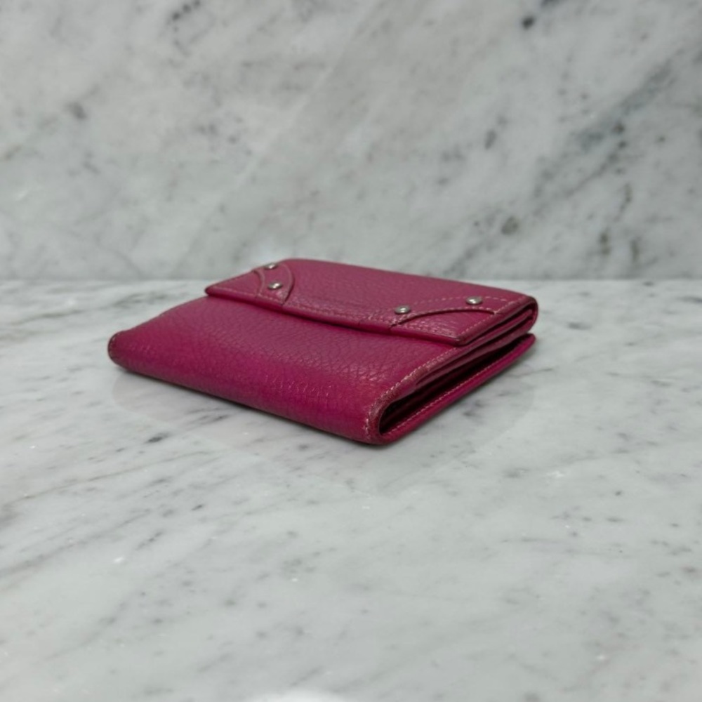 Burberry pink leather compact wallet - Picture 8 of 11